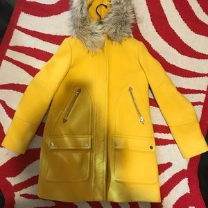 New Jcrew Chateau Parka Yellow Size 0
